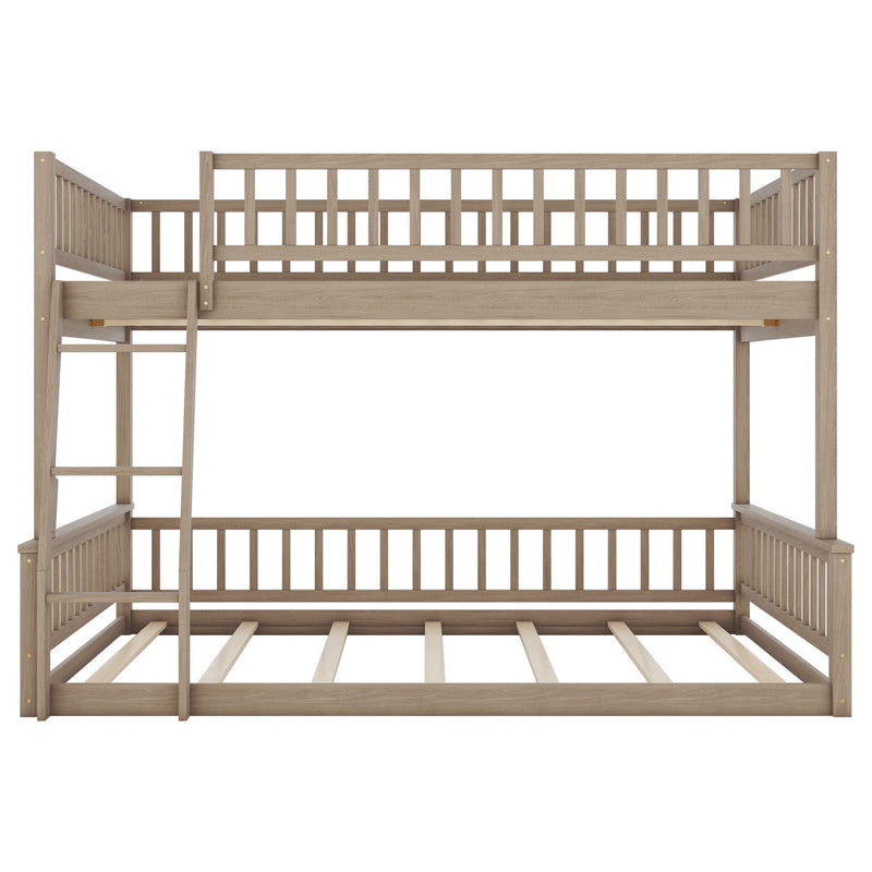 Bunk Bed With Ladder And Guardrails