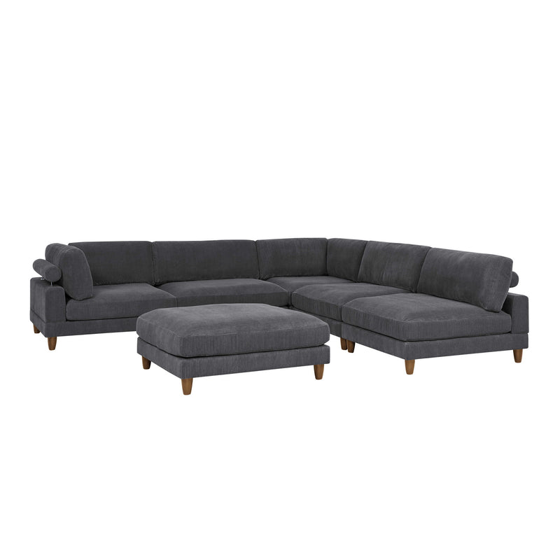 Modern Modular Sectional With Adjustable Back Support