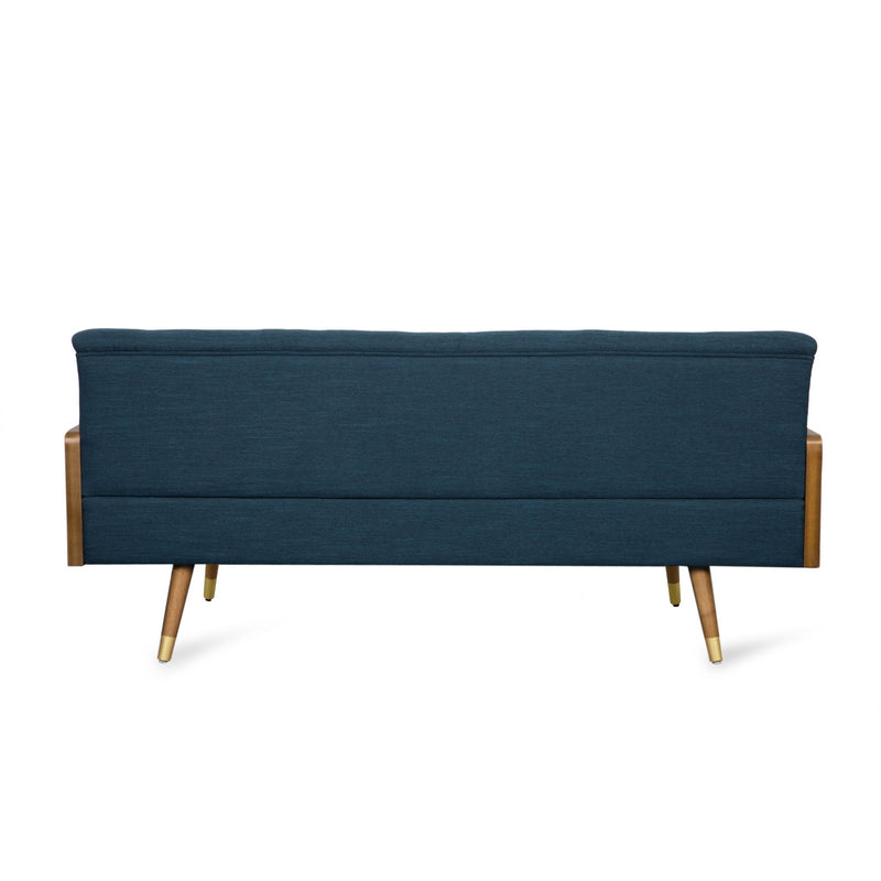 Aidan - Mid Century Modern Tufted Fabric Sofa