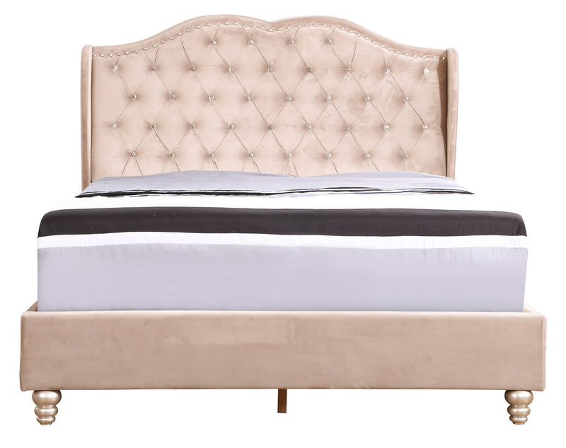 Upholstered Bed Transitional