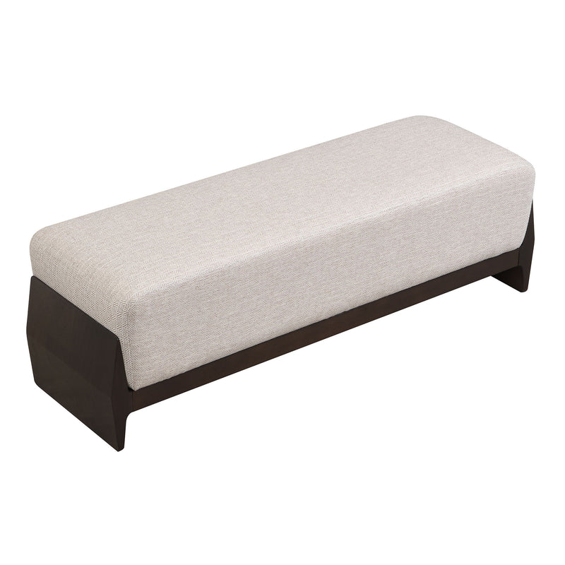 Bench With Thick Soft Cushions For 3 People - Brown / Beige