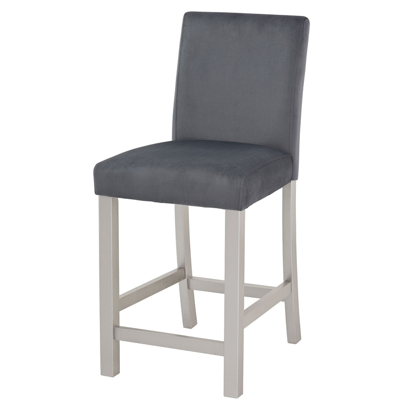 5 Pieces Counter Height Table Set, Kitchen Table With Square Table And 4 Upholstered Chairs