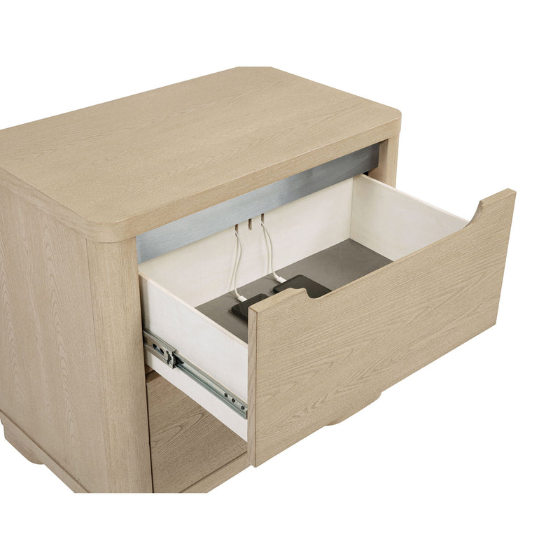 Mirador - 2 Drawer Nightstand Bedside Table - Natural