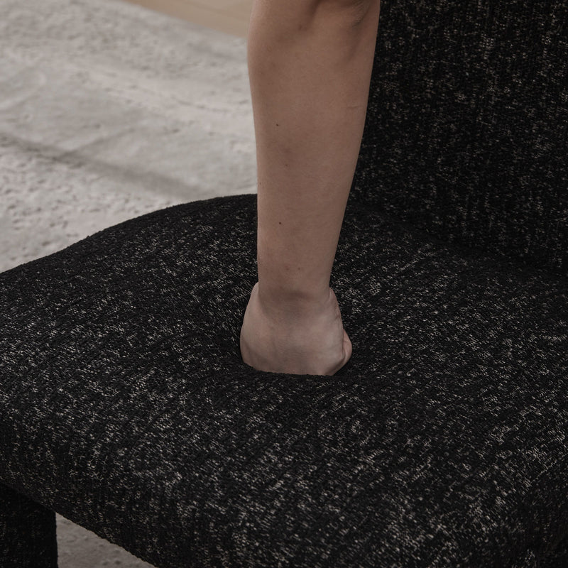 Armless Curved Back Accent Chairs