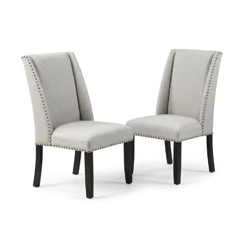 Dining Set With Upholstered Wing Back Chairs