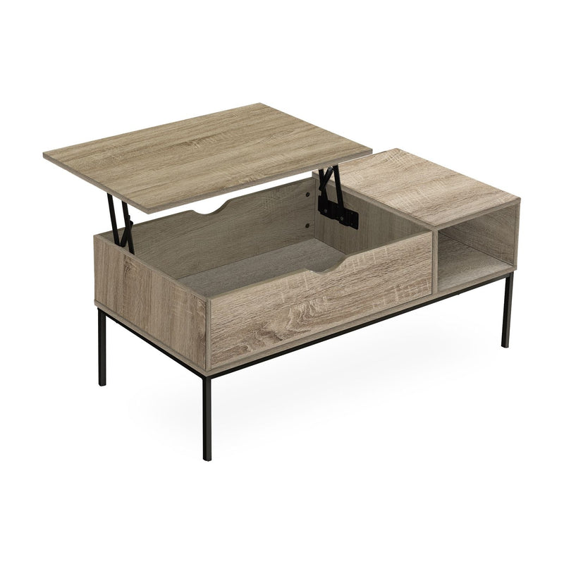 Table, Rectangular, Cocktail, Functional Lift-Top, Contemporary & Modern