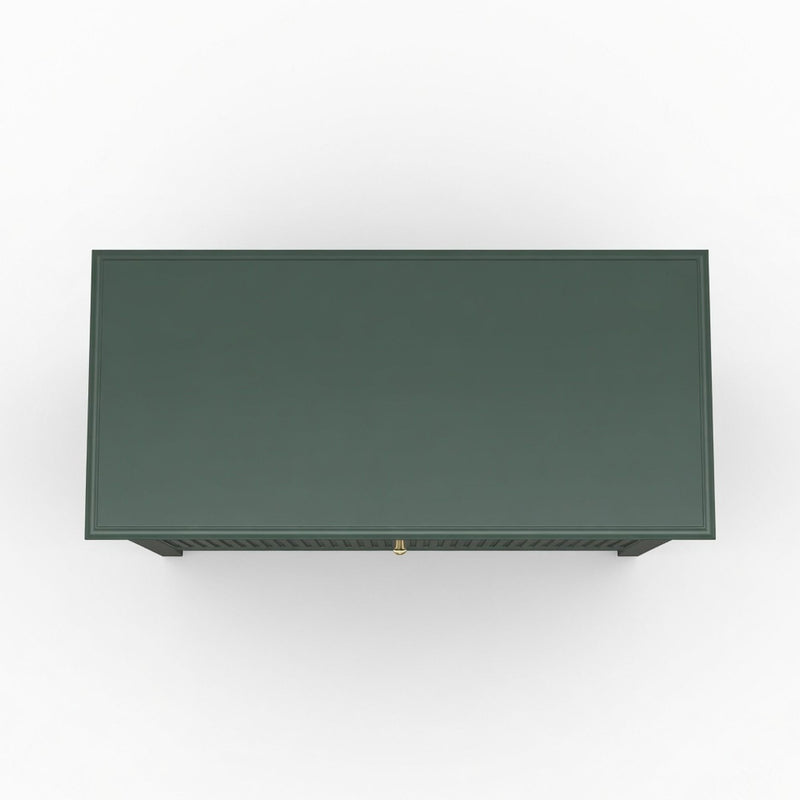 Fluted 3 Drawer Nightstand With Soft Close Slides