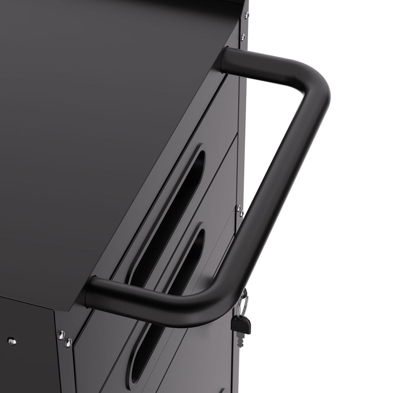 Rolling Tool Cabinet Heavy Duty Garage Storage With Lockable Doors & Drawers