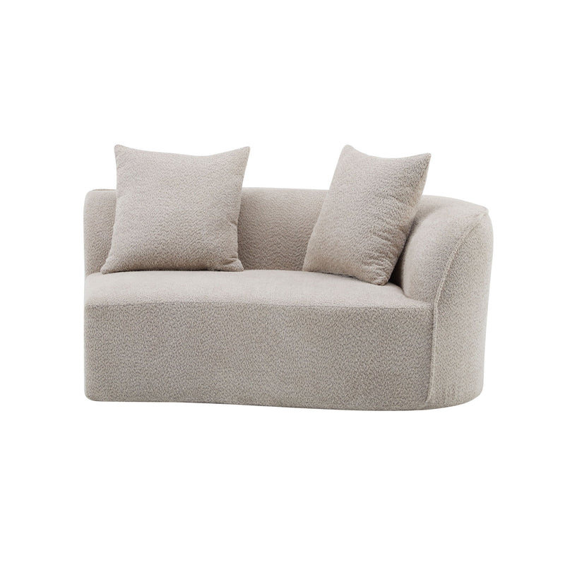 Elegant Curved Sectional Sofa With Full Foam Comfort