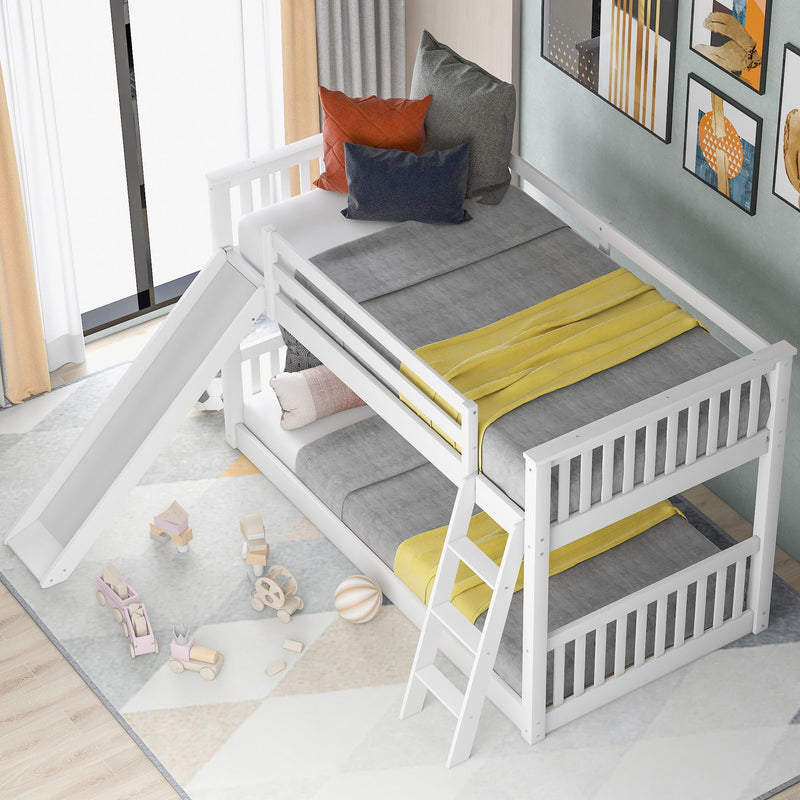 Bunk Bed & Convertible Slide And Ladder