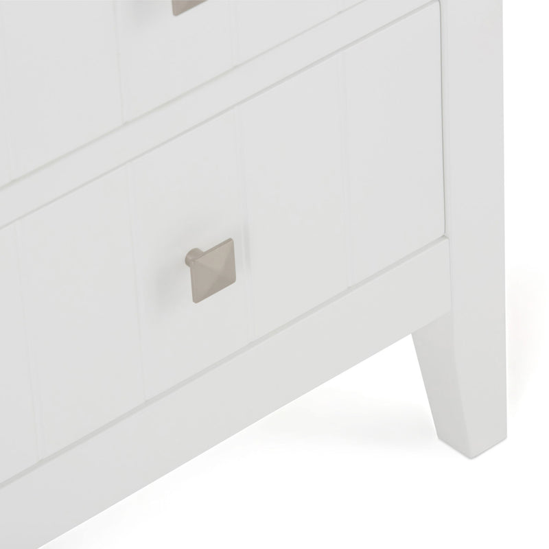 Acadian - 4 Drawer Floor Storage Cabinet - Pure White