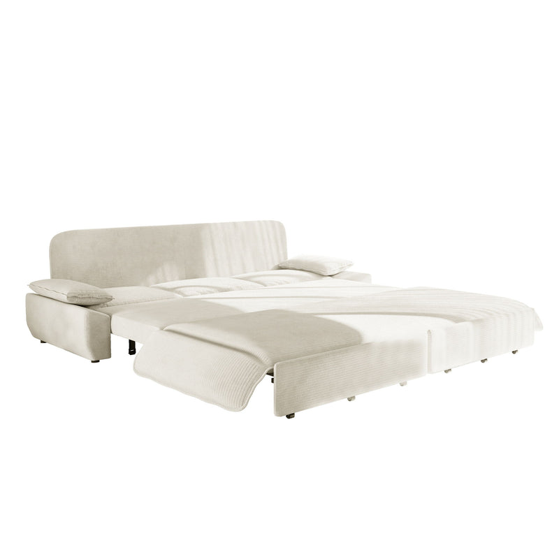 King Size Pull Out Sofa Bed, 3 In 1 Convertible Multifunctional