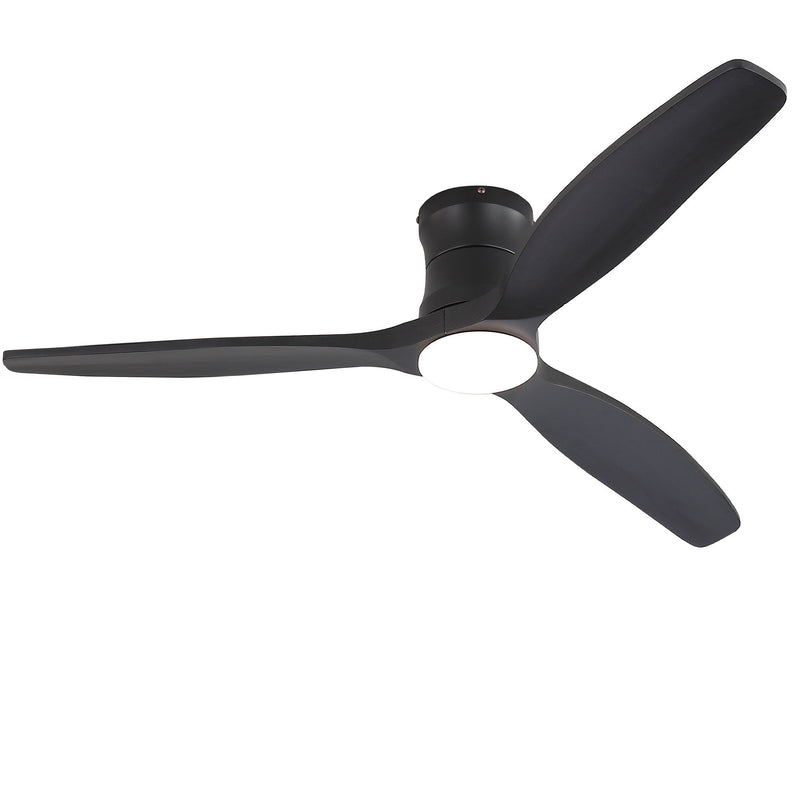 52" Ceiling Fan With Light, Dimmable DC Reversible Motor, 3 Blades