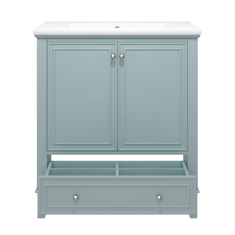 Modern Bathroom Vanity With Sink Combo, Doors And Drawer