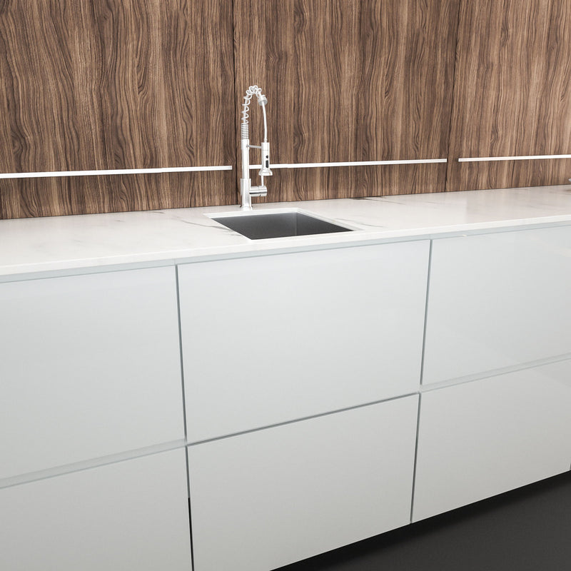 Modern Style Undermount Sink With Stainless Steel, Deep Single Bowl