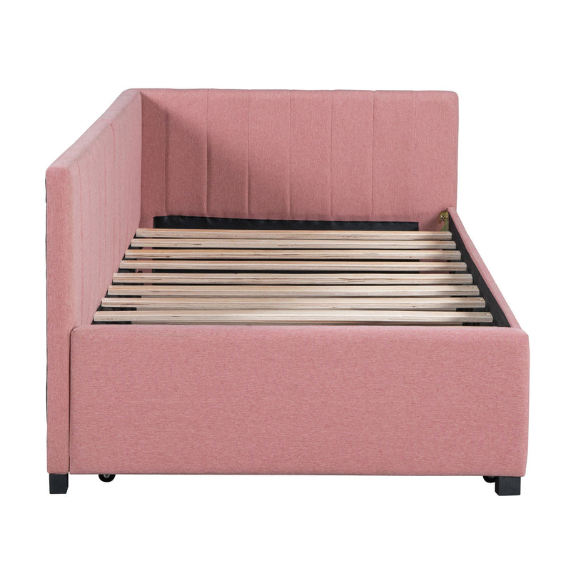 Upholstered Daybed, Sofa Bed Frame, No Box Spring Needed