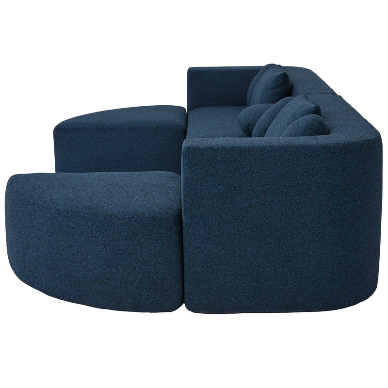 Boneless - Couch Modular Sectional Sofa With Deep Seating And Curved Design