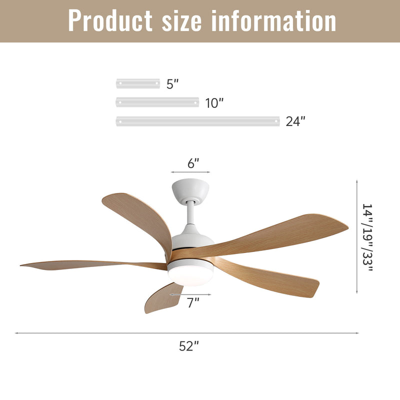 Ceiling Fan & DC Motor And Integrated Light