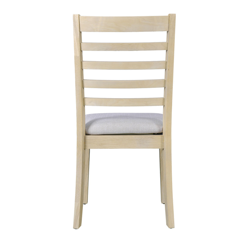 Upholstered Armless Chairs With High Ladder Back