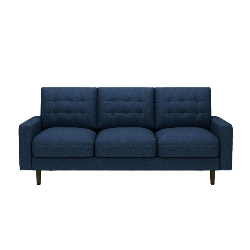 3 Seat Sofa Couch With Tufted Back Upholstered Couch For Living Room