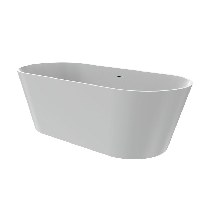 Solid Surface Freestanding Soaking Bathtub & Ergonomic Design