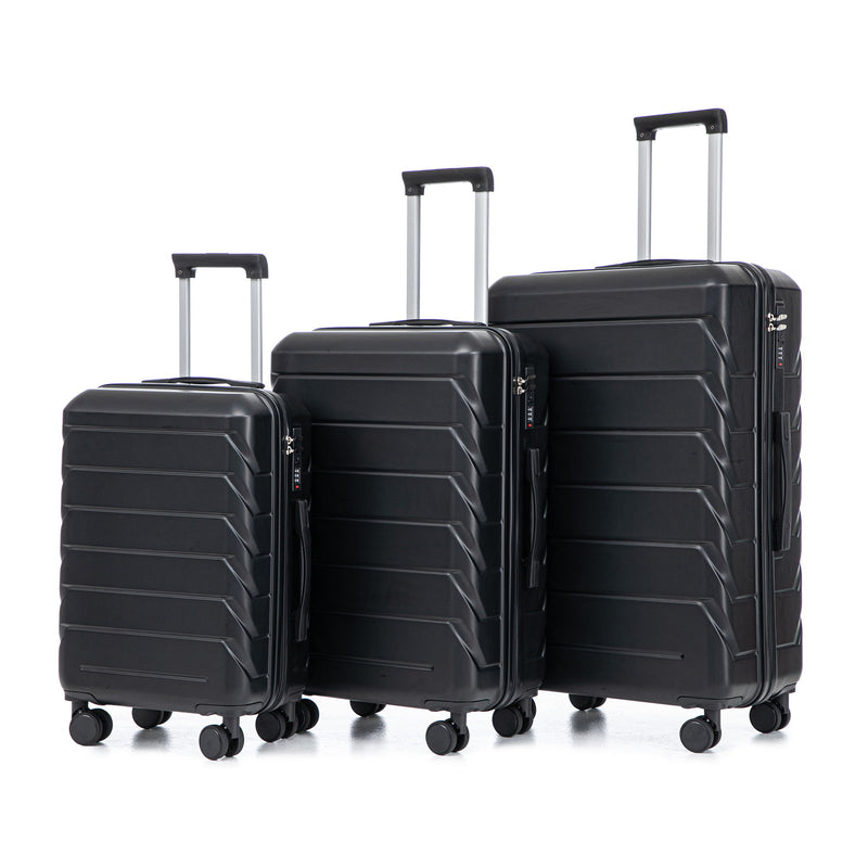 3 Pieces Set 20" / 24" / 28" Spinner Wheel Luggage With Combination Lock