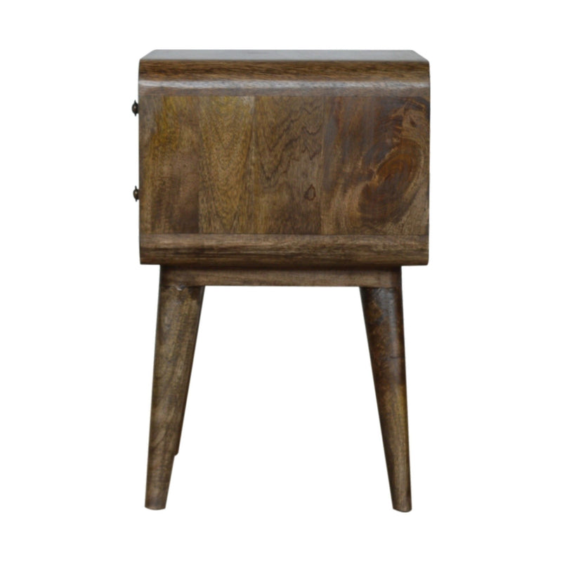 Curved Classic ed Nightstand - Gray Wash