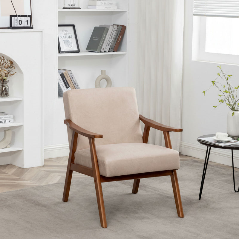 Accent Chair, Classic Mid Century Modern For Extra Seating