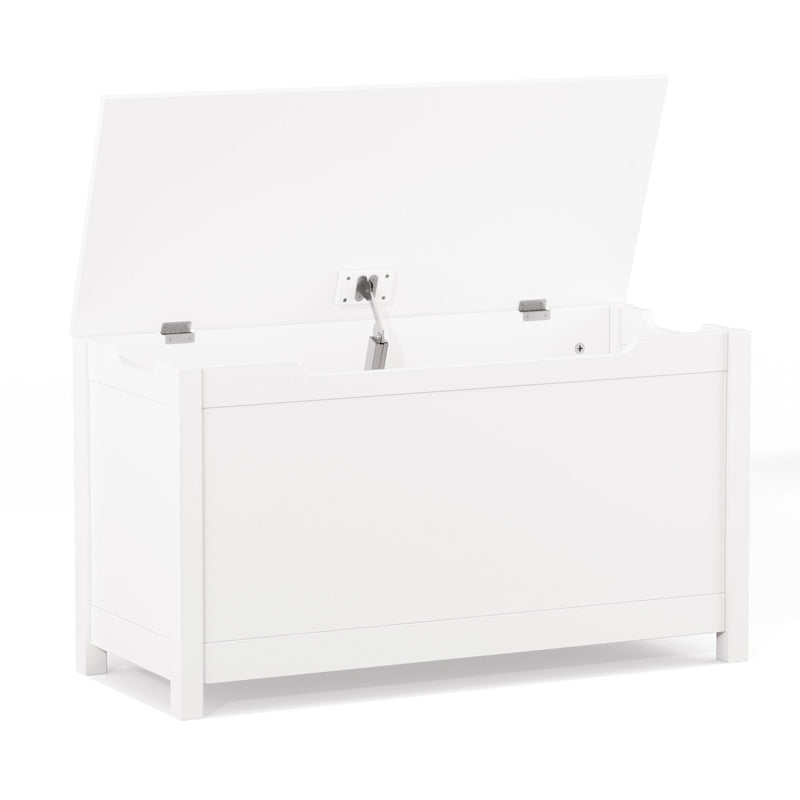 Toy Box Storage With Safety Hinged Lid
