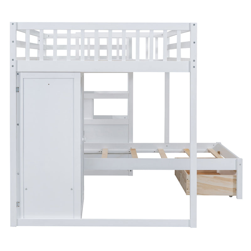 Bunk Bed With Wardrobe, Drawers
