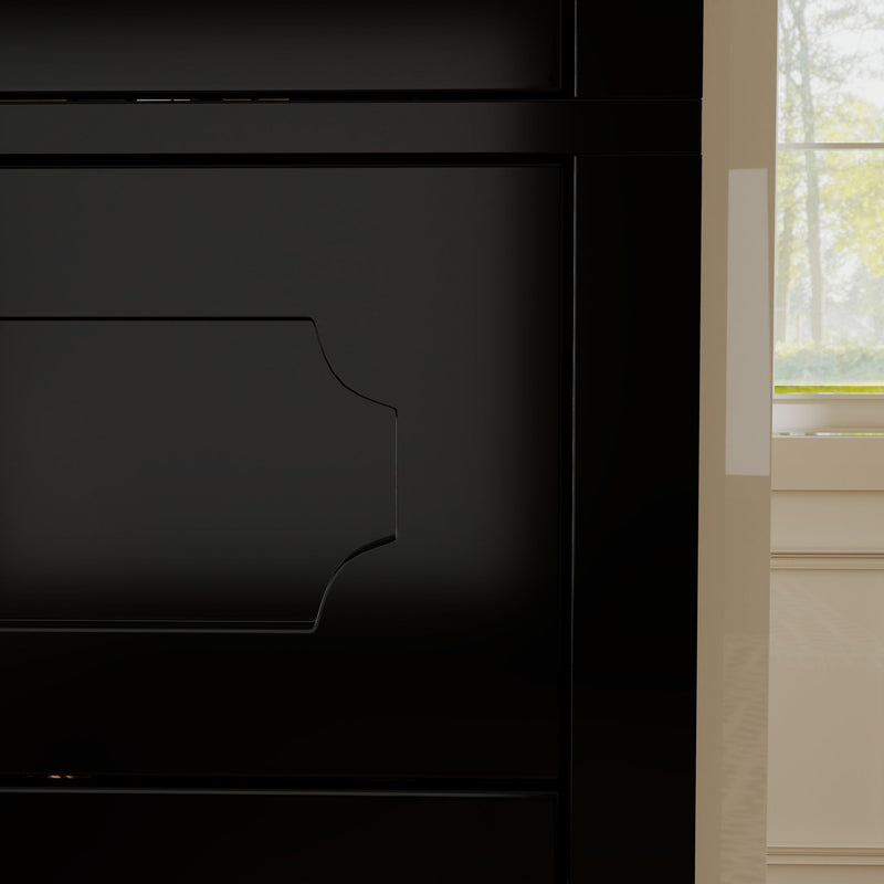Storage Cabinet, Freestanding Curio Cabinet With Grid Doors & Drawer, Pantry Display Cabinet For Kitchen