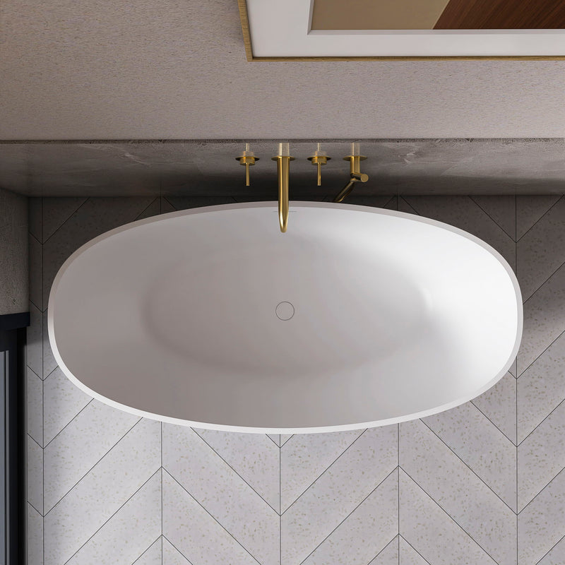 Freestanding Bathroom Bathtub With Ergonomic Design