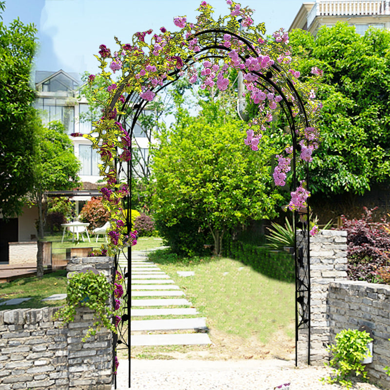 Metal Garden Arch Assemble Freely With 8 Styles Garden Arbor Trellis Climbing Plants Support Rose Arch