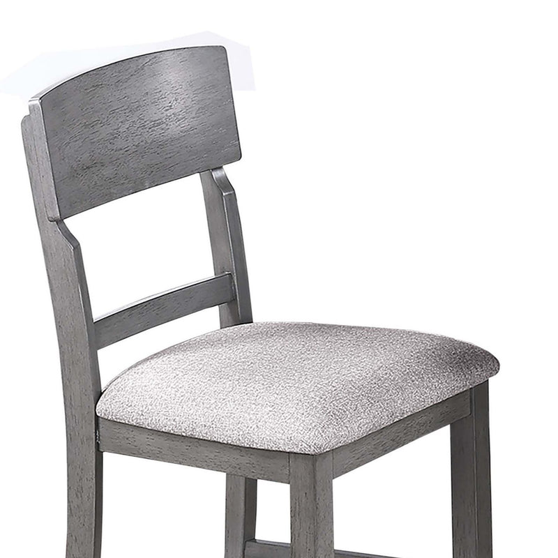 Contemporary Counter Height Dining Set With Built In Lazy Susan