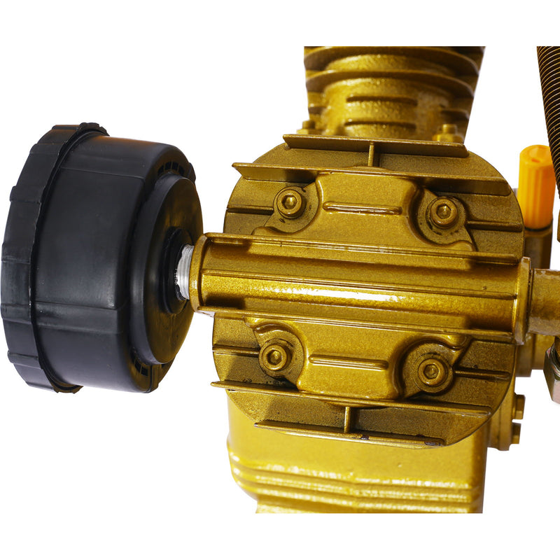 V Type Dual Cylinder Air Compressor Pump Head 5.5Hp 21Cfm 115 Psi - Golden