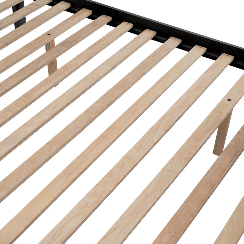 Bunk Bed With Twin Size Trundle, Storage And Guard Rail For Bedroom