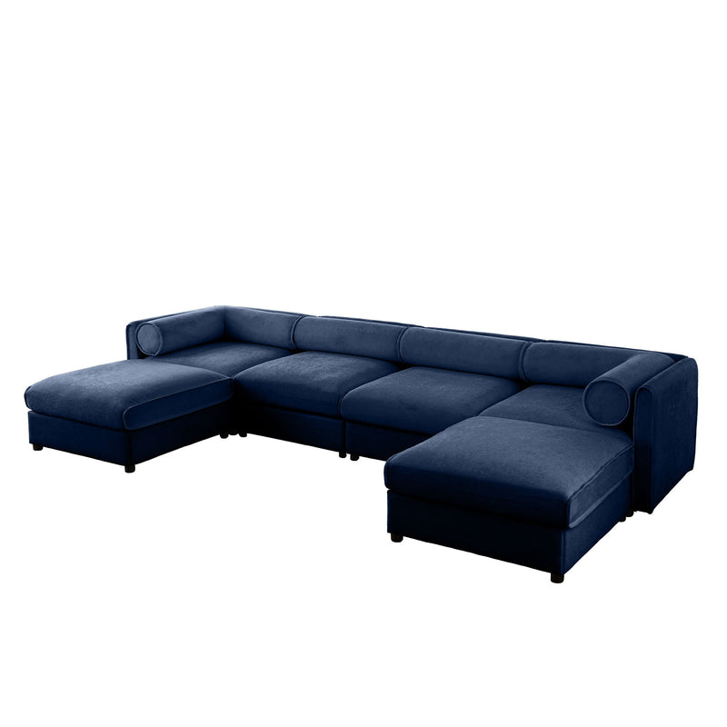 Contemporary Elegant Sofa With Storage And Ottoman
