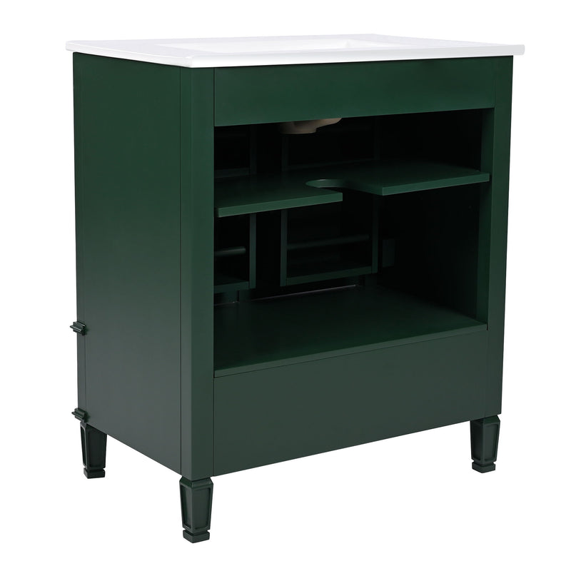 Bathroom Vanity With Sink, Soft Closing Door, Multi Functional Storage