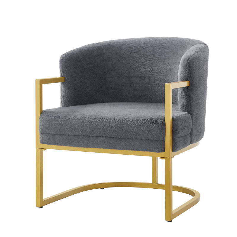Upholstered Reading Accent Armchair For Living Room