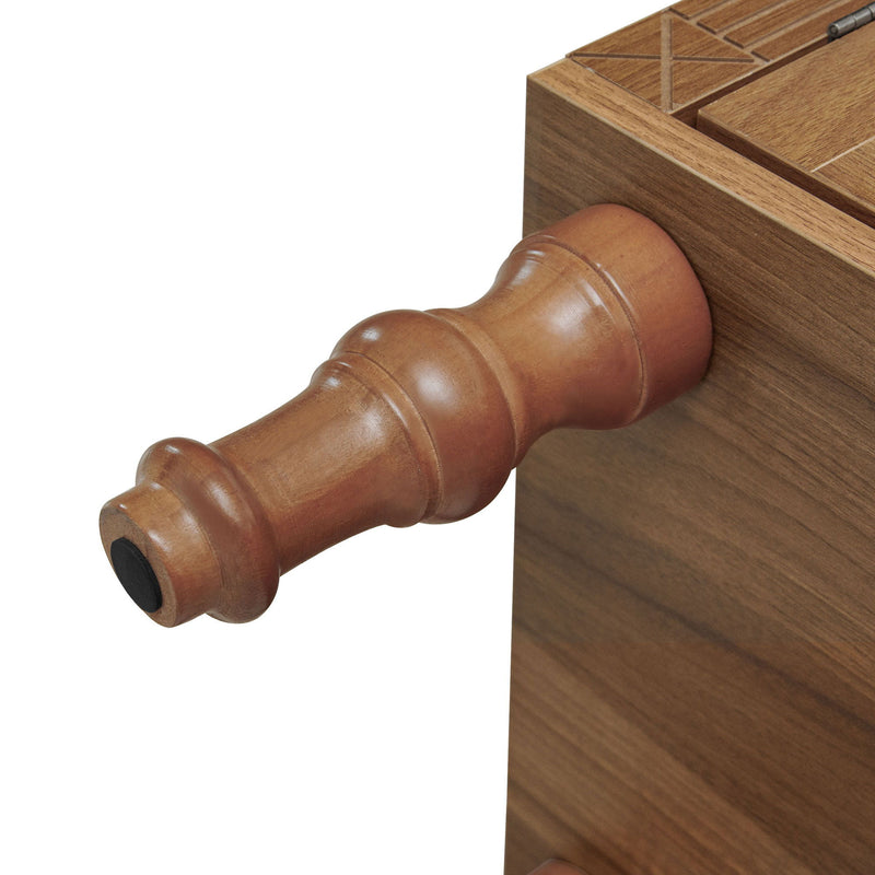 Tall Kitchen Pantry Cabinet With Hollow Carved Doors Adjustable Shelves Versatile Storage Cabinet For Kitchen - Walnut