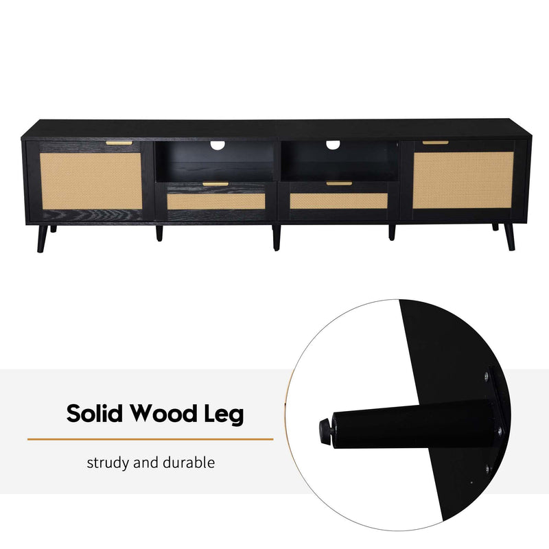 TV Stand, Media Console With Cable Management