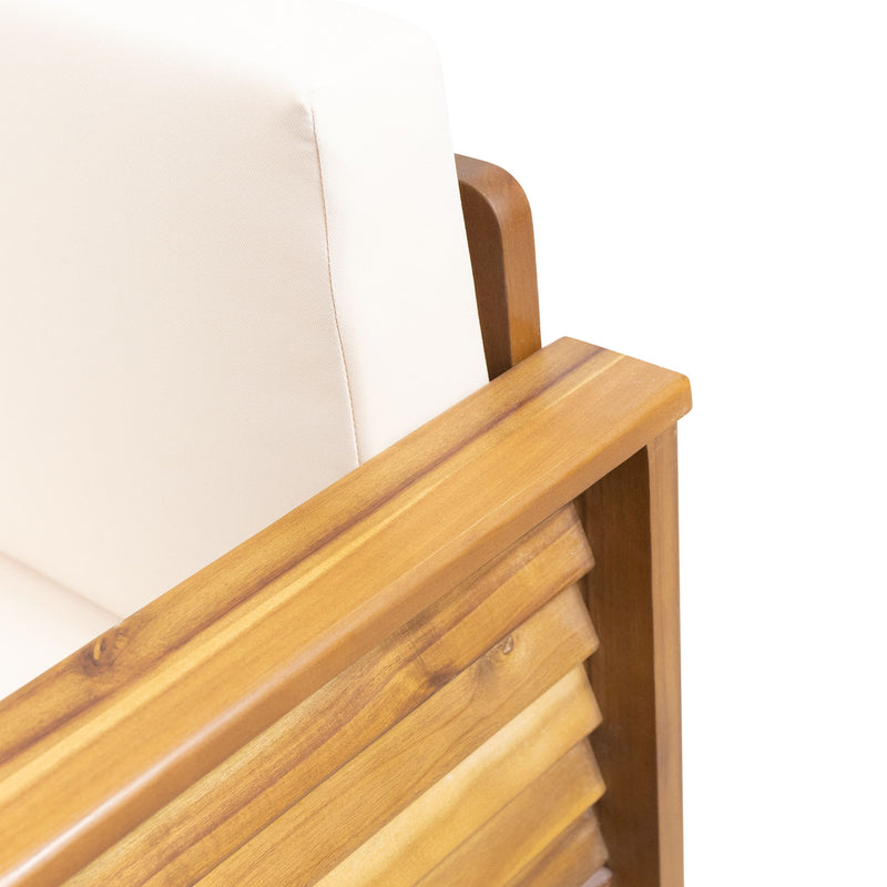 Slat Design Club Chairs With Cushions