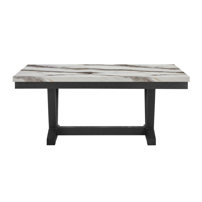 Panda - Dining Table And Trestle Base - Black