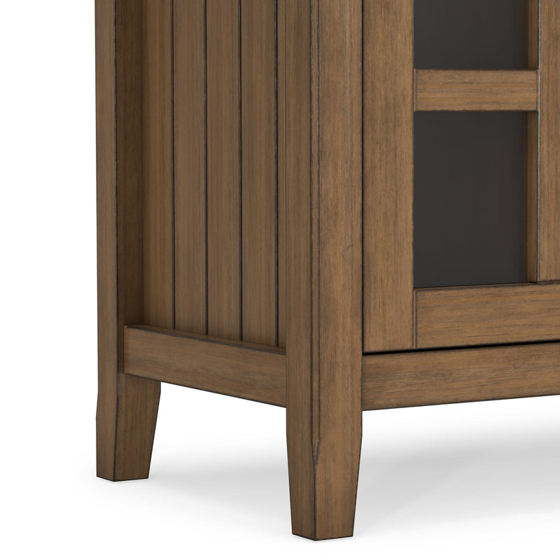 Acadian - TV Media Stand - Rustic Natural Aged Brown