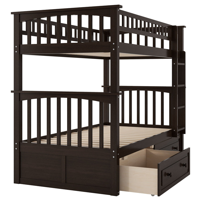 Bunk Bed With Drawers, Convertible Design