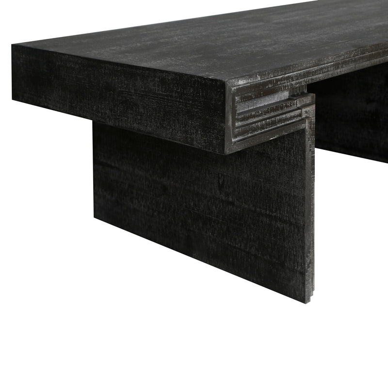 American Vintage Industrial Coffee Table, Double Tier Design