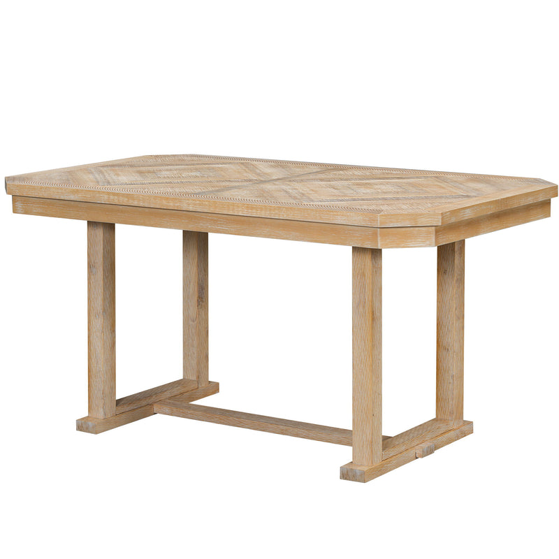6 Piece Dining Table Set With Ergonomic Seating