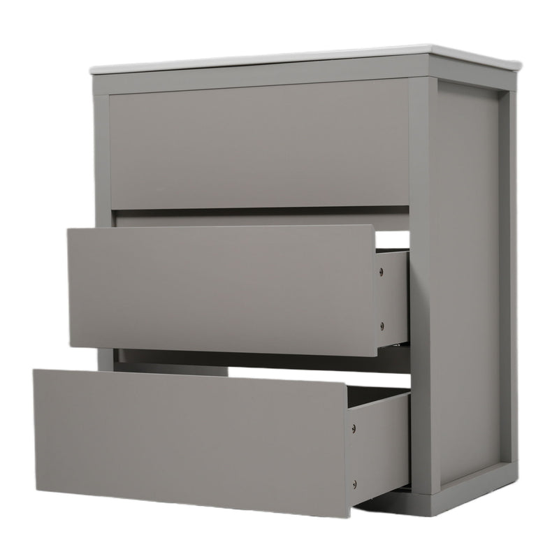 Freestanding Bathroom Vanity With Ceramic Sink, 2 Full Extension Drawers