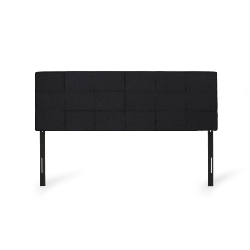 Marakesh - Contemporary Fabric Upholstered King / California King Headboard - Black
