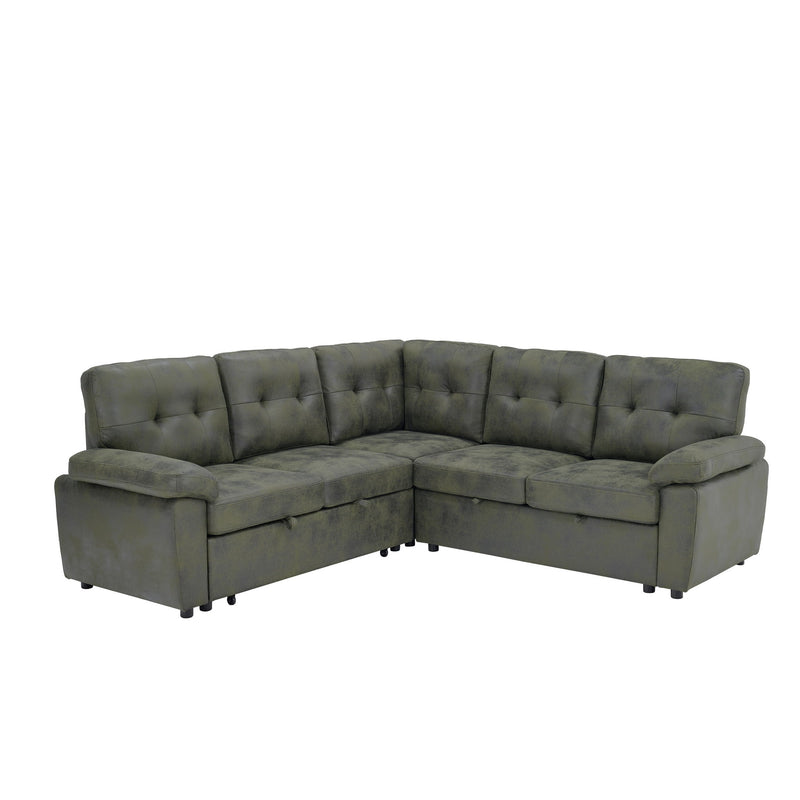 Convertible Sectional Sofa Bed & Pull Out Sleeper And Storage